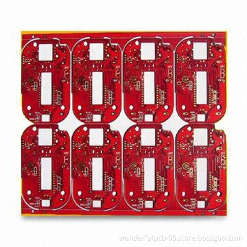 PCB Board with Red Solder Mask, Used for MP3, Radio with 1 to 28-layer, Chain PCB Supplier